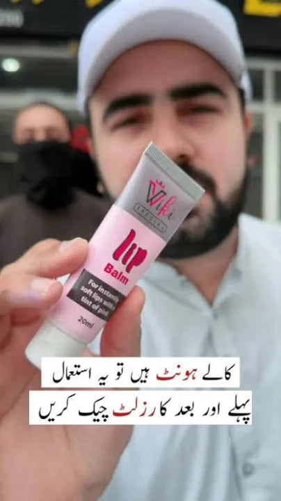 Wiki Special Lip Balm lightens dark lips.