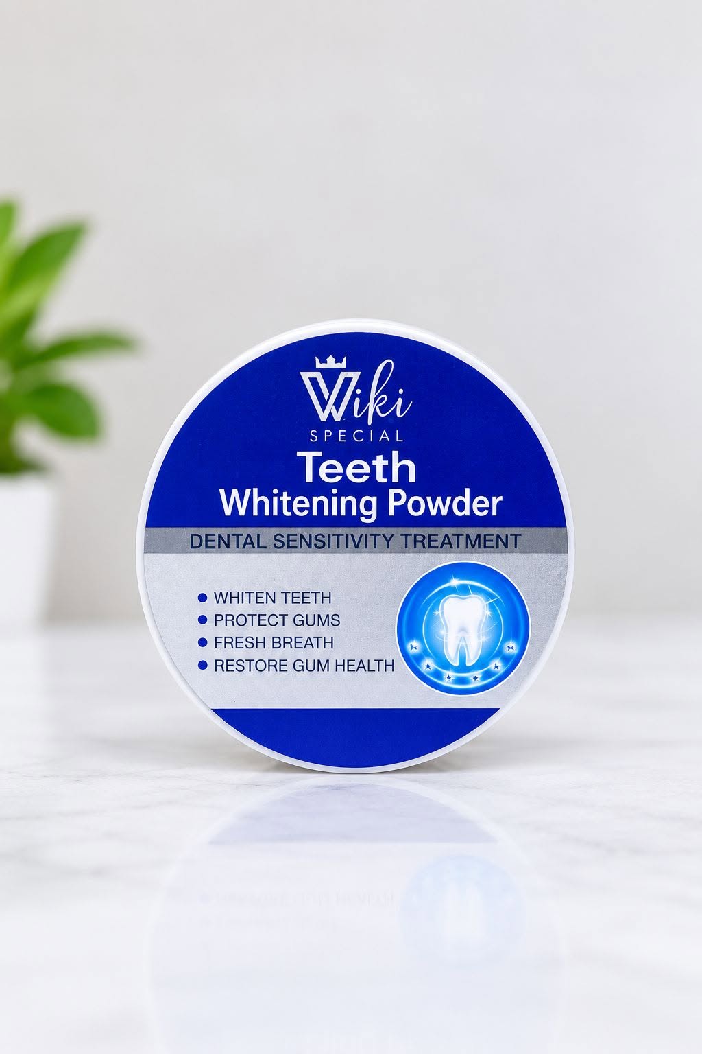 Wiki Special teeth whitening powder to whiten teeth and protect gums
