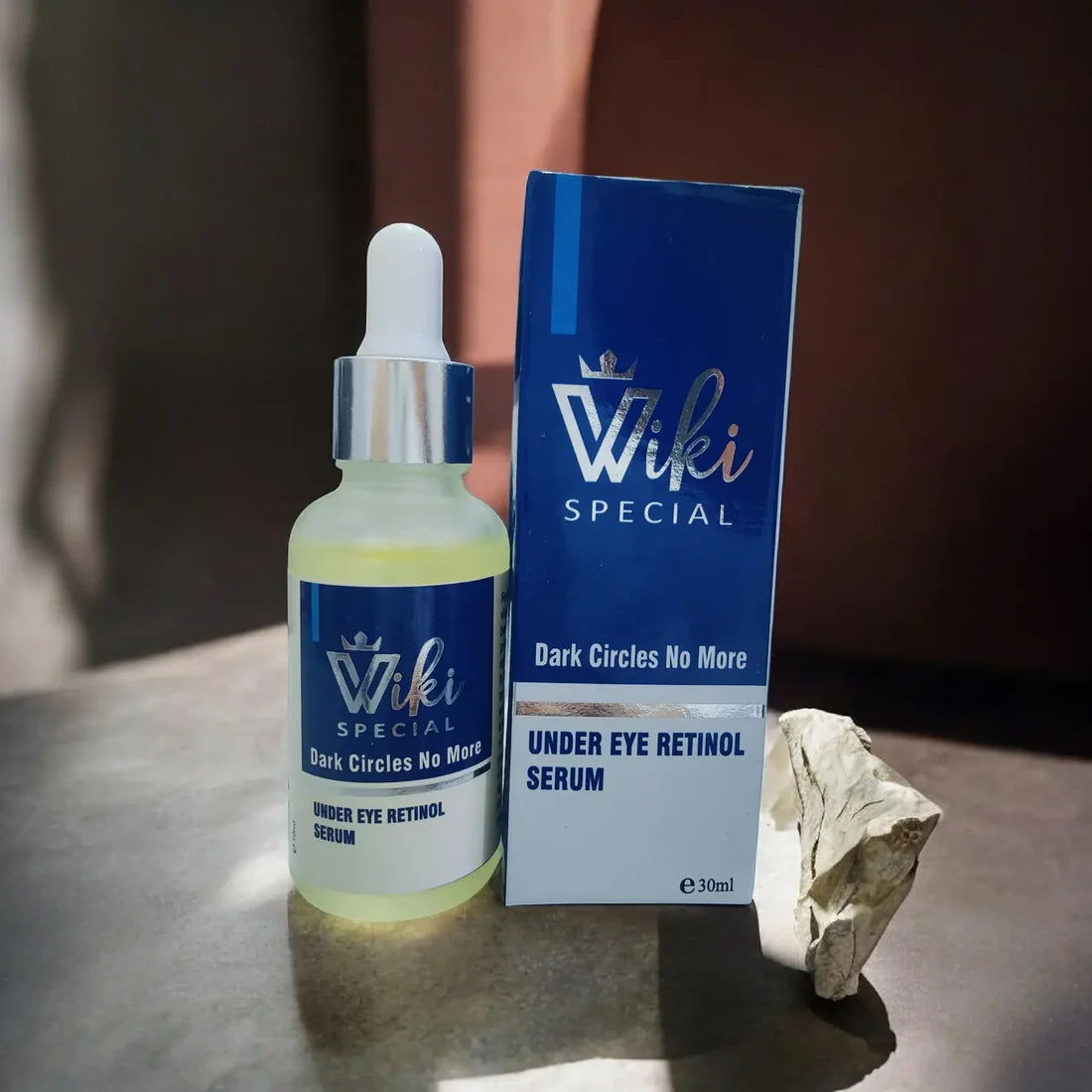 Wiki Special Under Eye Retinol Serum for dark circles and fine lines.