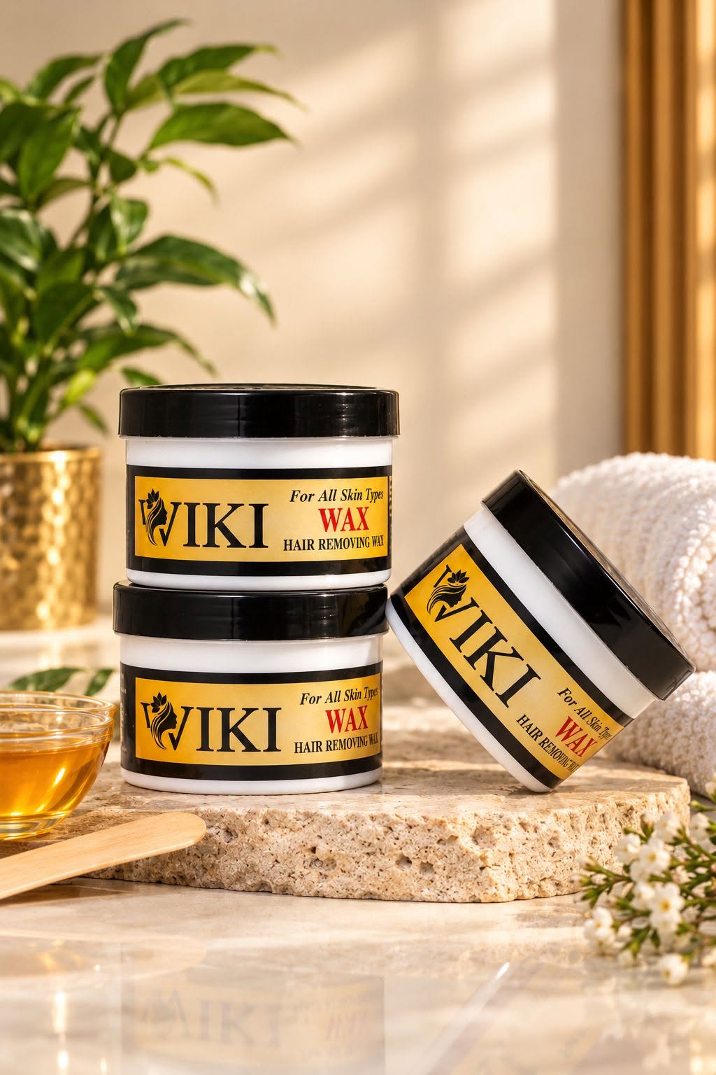 Wiki special hair removing wax jars for all skin types