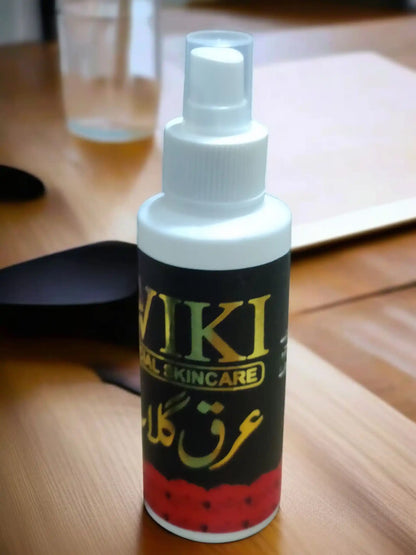 Wiki Special rose water bottle front label