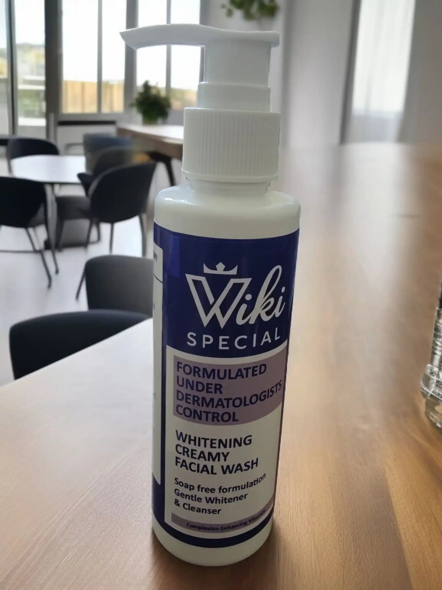 Wiki Special Whitening Creamy Facial Wash bottle front label